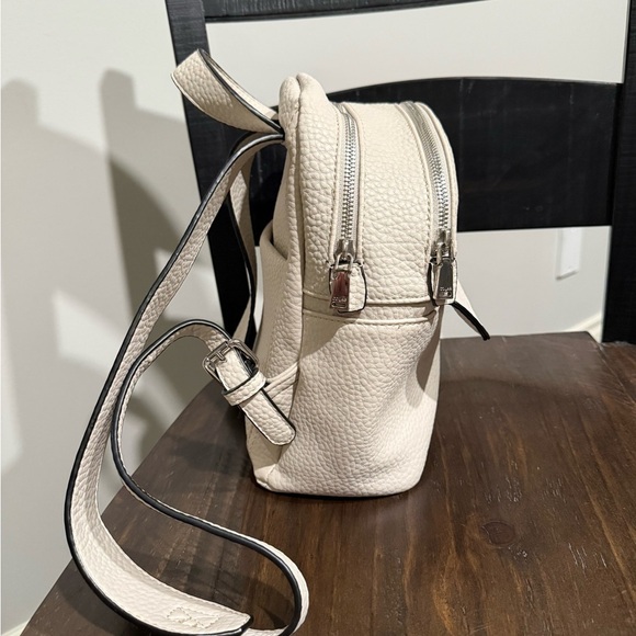 COLAB Cream Pebble Vegan Leather Backpack - Picture 4 of 16